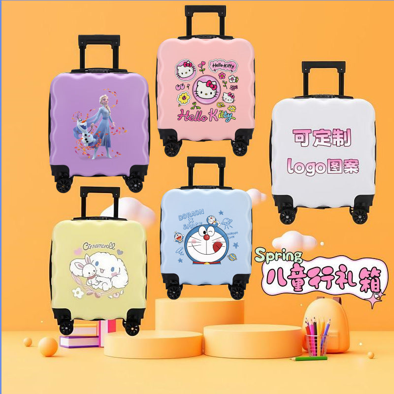 Kids' 18-Inch Large Capacity Cartoon Trolley Case