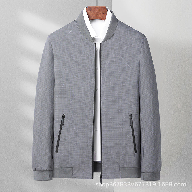 Men's Middle-Aged Anti-Wrinkle Thin Autumn Jacket