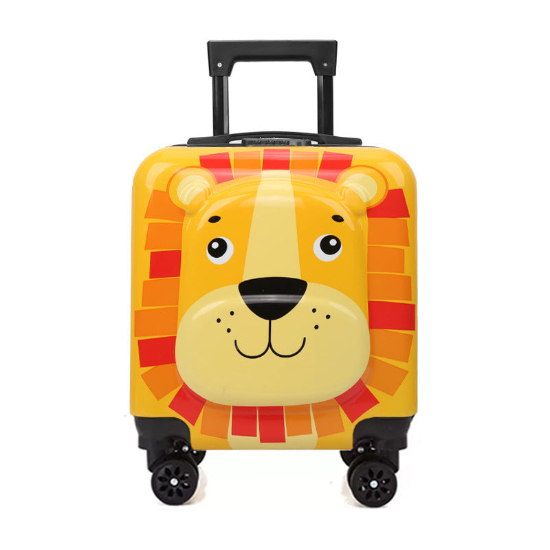 Kids' 18-Inch Yellow Duck Cartoon Trolley Case
