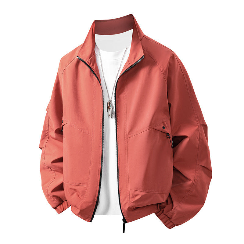Men's Windproof Loose Fit Lapel Japanese Streetwear Jacket