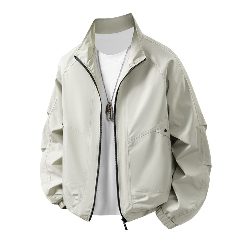 Men's Windproof Loose Fit Lapel Japanese Streetwear Jacket