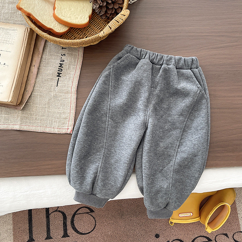 Baby Boys Cartoon Bear Sweater Striped Pants Two-Piece Set
