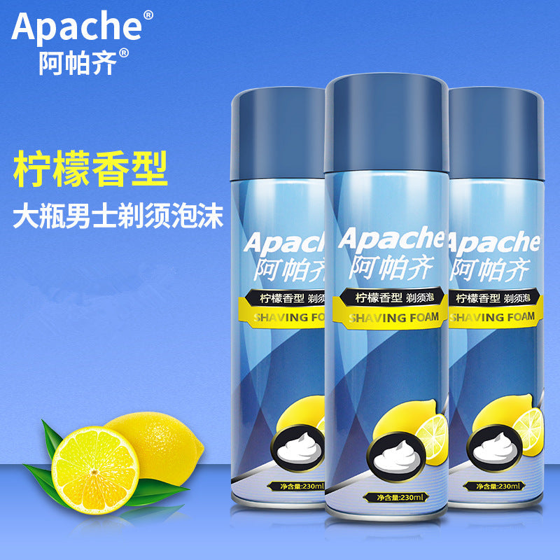 Apache Lemon Shaving Foam, Deep Cleansing Cologne Cream