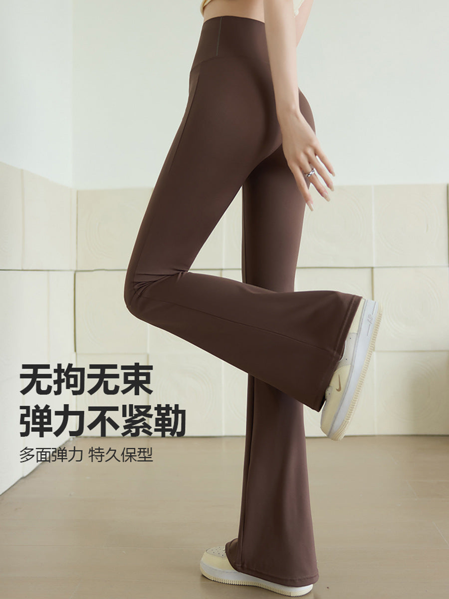 Women's High-Waisted Slim Fit Flared Shark Yoga Leggings