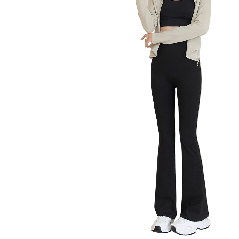 Women's High-Waisted Slim Fit Flared Shark Yoga Leggings