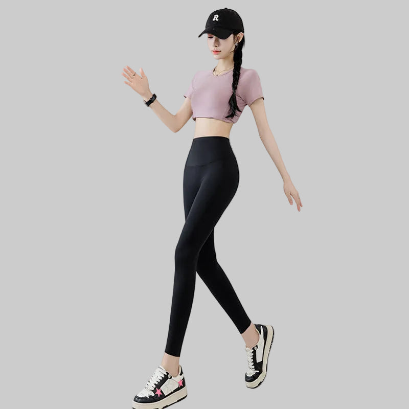 Women's Seamless High-Waisted Butt-Lifting Fitness Leggings