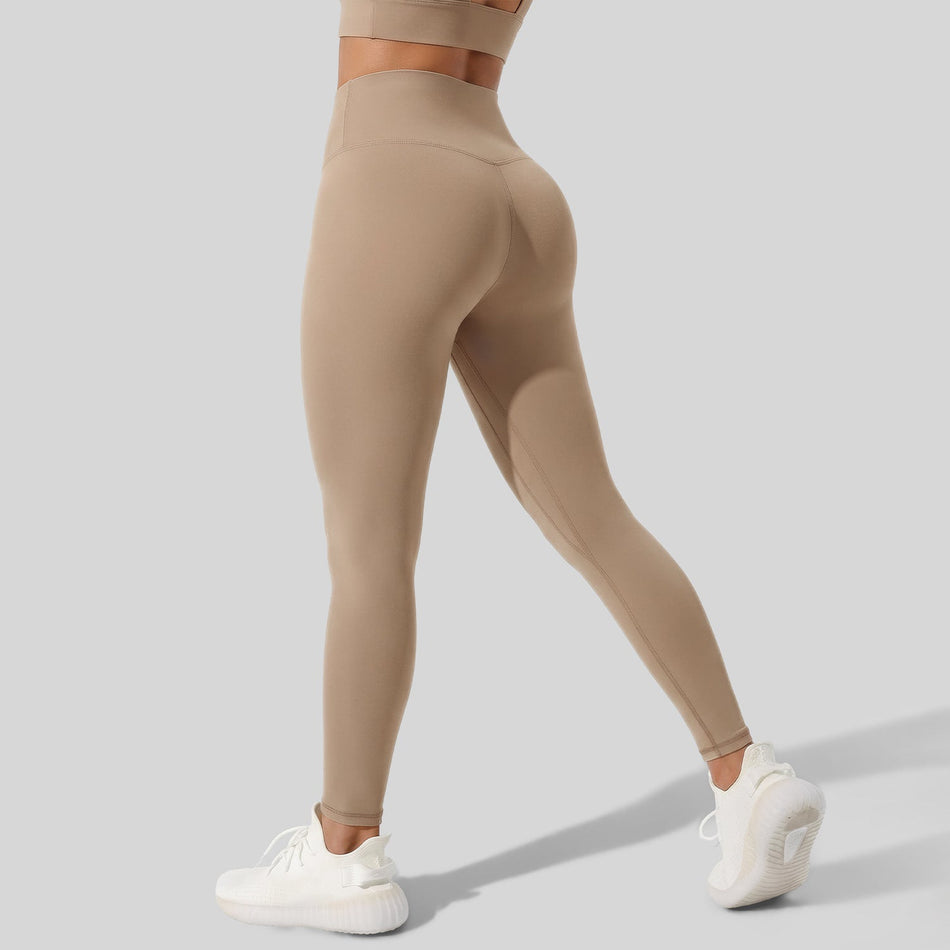 Women's High-Waisted Peach Butt-Lifting Yoga Leggings