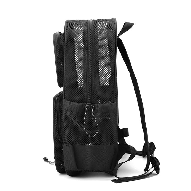 Men's Breathable Mesh Hollow Vacation Fitness Backpack
