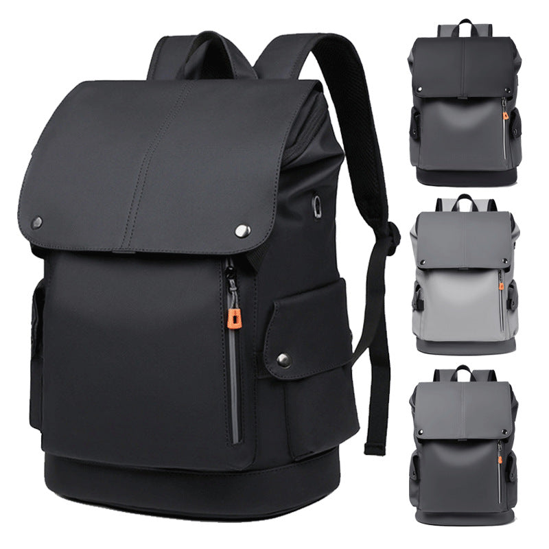 Men's 16" Laptop PU Leather Waterproof Travel Pack