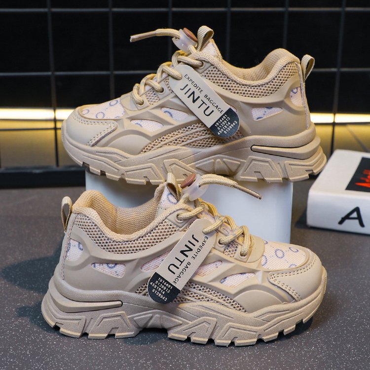Girls' Mesh Sports Shoes Breathable Casual Dad Shoes for Kids