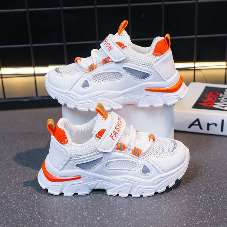 Girls' Mesh Sneakers Cartoon Casual Dad Shoes for Children