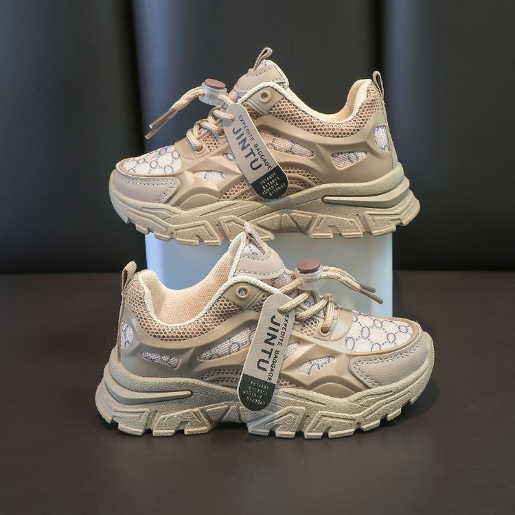 Kids' Mesh Running Shoes Breathable Sports Shoes with Rubber Sole