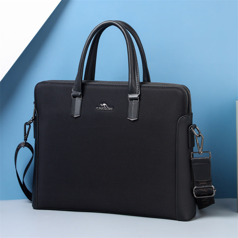 Men's Laptop Waterproof Oxford Business Briefcase Bag