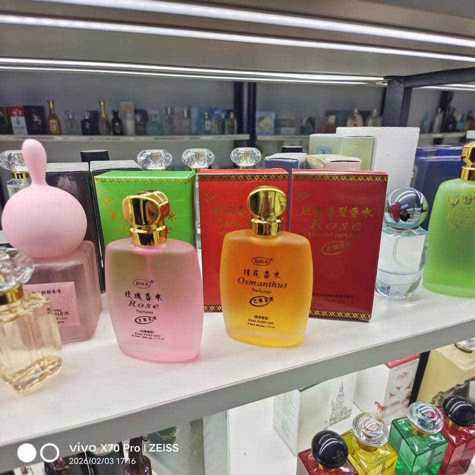 Bina Gold Edition Floral Perfume with Jasmine Rose Osmanthus