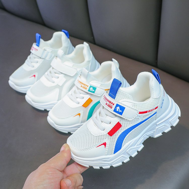 Kids' Breathable Mesh Shoes Striped Casual Sneakers for Boys