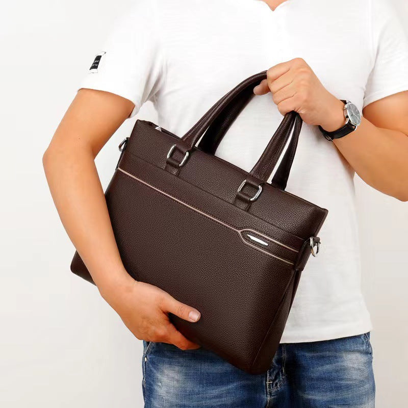 Men's Laptop Waterproof Expandable Business Briefcase