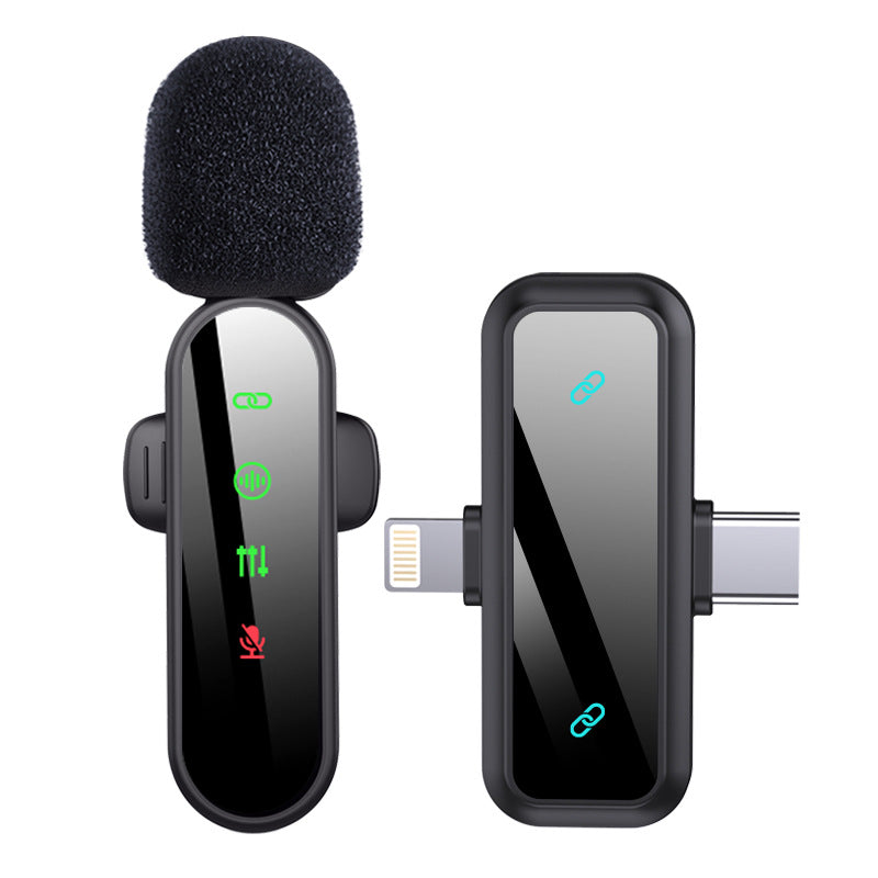 Wireless Mini Lavalier Microphone for Mobile Live Streaming
