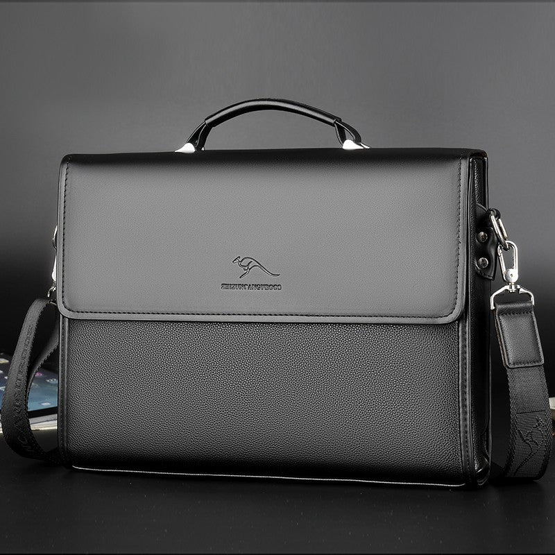 Men's  Tablet Waterproof PU Leather Business Briefcase Bag