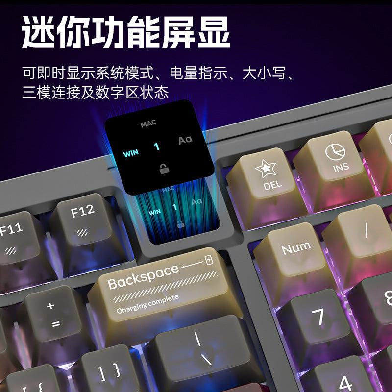 Langtu T98 Tri Mode Mechanical Keyboard Hot Swappable Switches