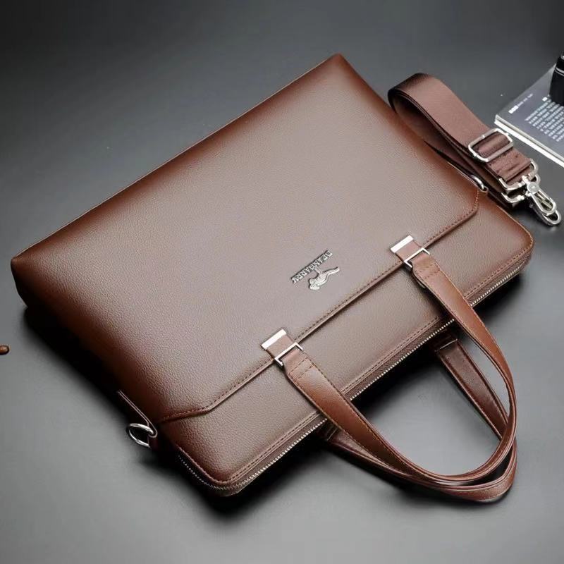 Men's Insulated Waterproof PU Expandable Business Briefcase