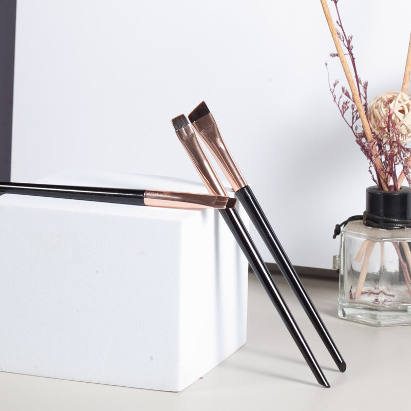 3-Piece Blade Makeup Brush Set for Eyeliner and Eyebrows