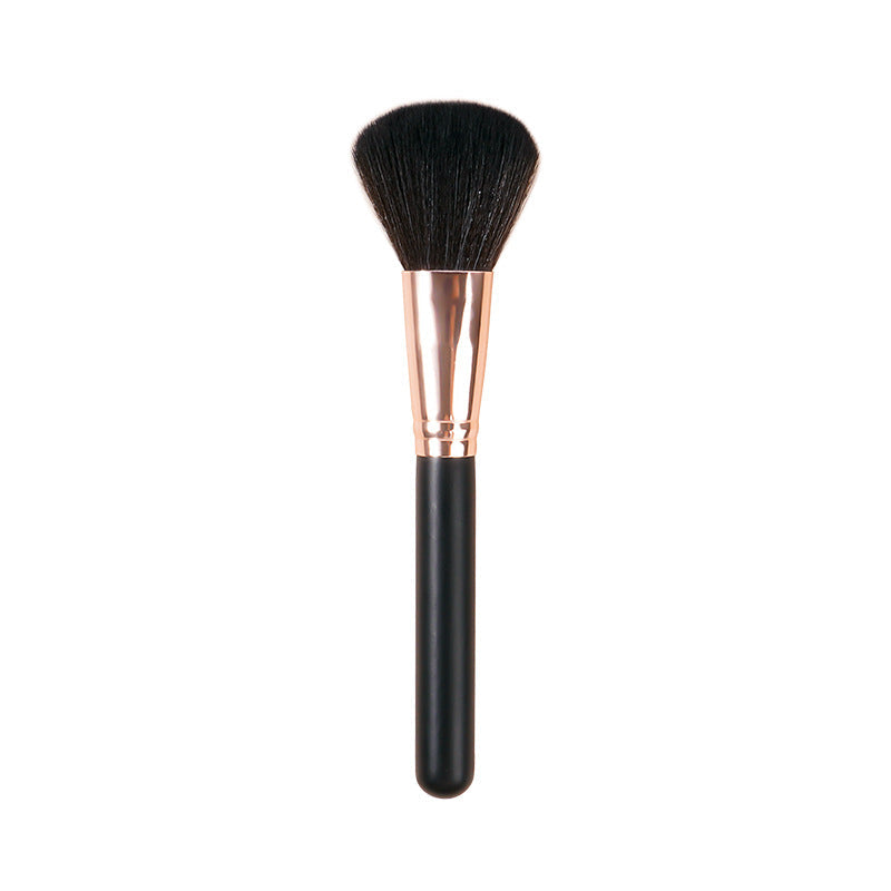 Single Powder Brush with Black Wooden Handle and Large Head