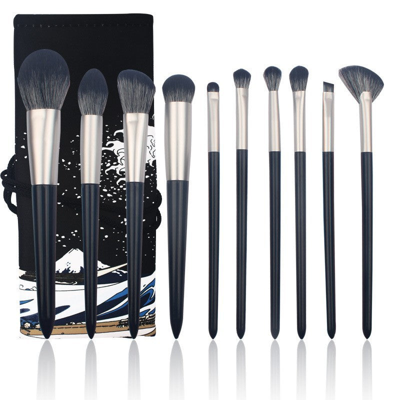 10-Piece Makeup Brush Set Foundation Blush Eyeshadow Tools