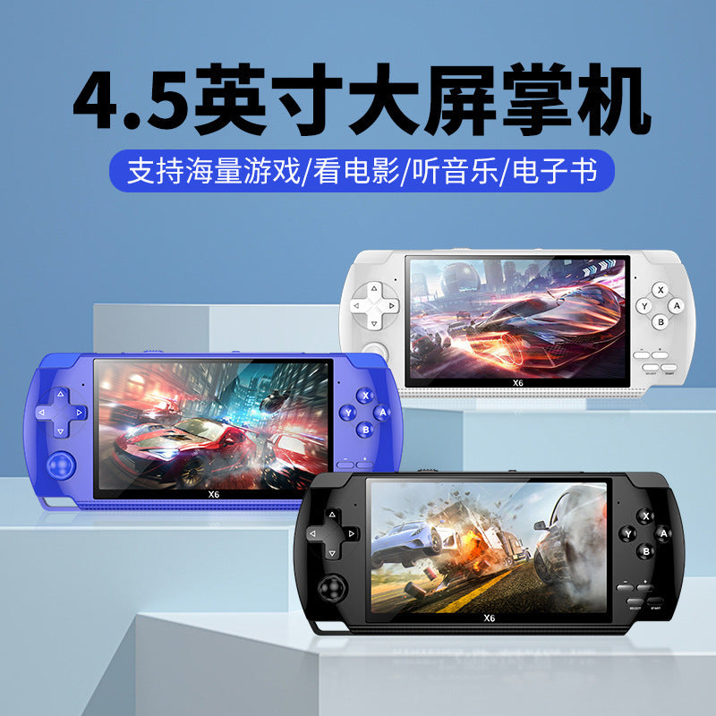 X6 Handheld Game Console with 4.3-Inch Retro Gaming Screen