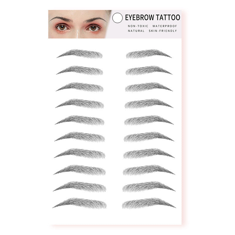 6D Eyebrow Stickers Waterproof Korean Style Simulated Brows