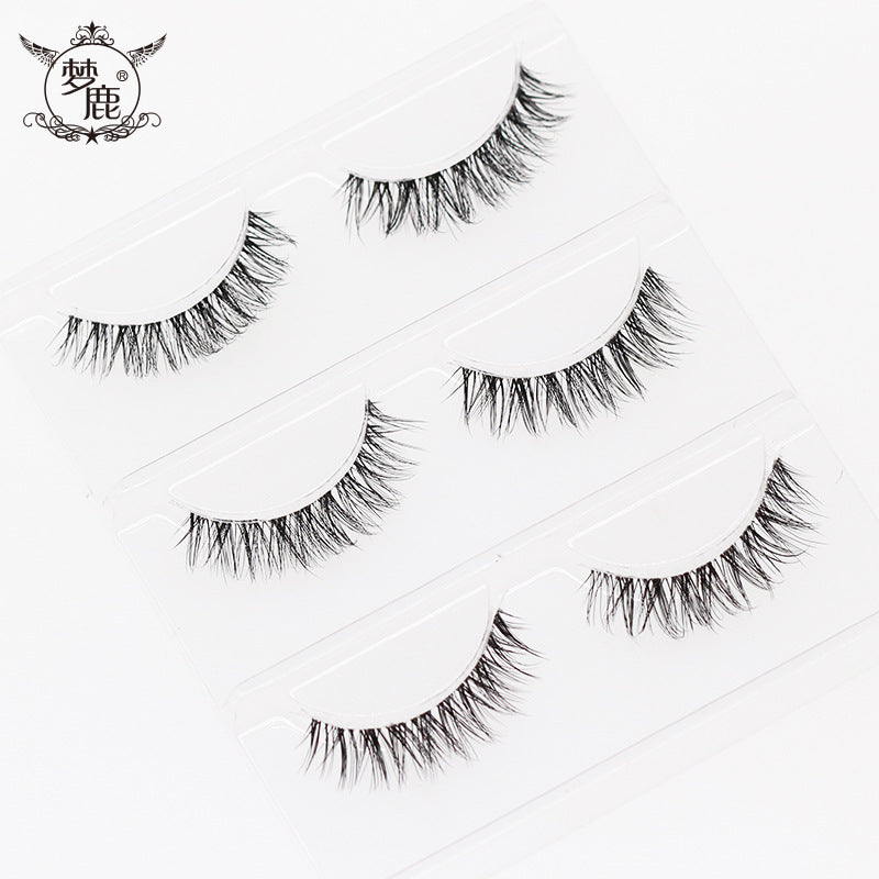Menglu D214 4D False Eyelashes Natural Crisscross Thick Curling
