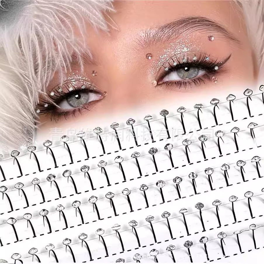 Diamond False Eyelashes European American Fairy Holiday Style