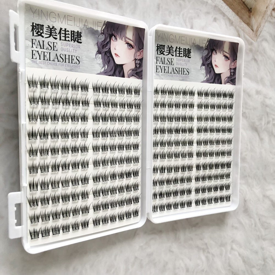 Glue-Free Natural Upper False Eyelashes Clear Innocent Eye Look