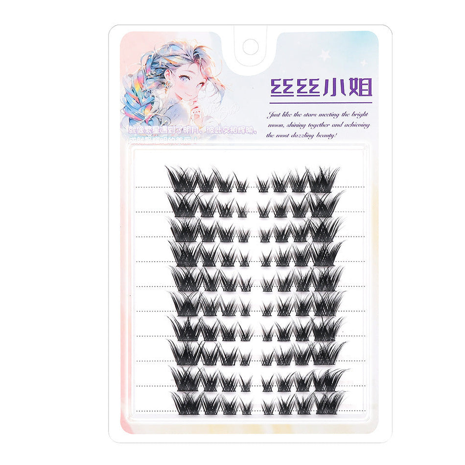 Fox Style False Eyelashes Light Natural Thick Smoky Curled