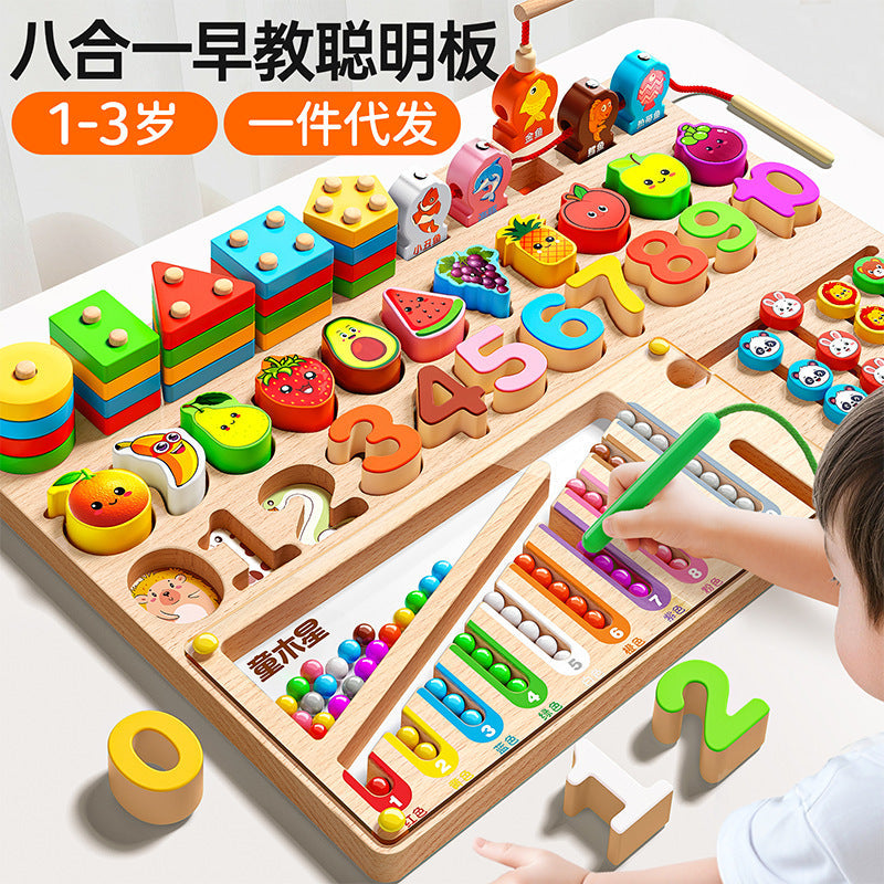 Wooden Geometric Matching Puzzle for Young Children