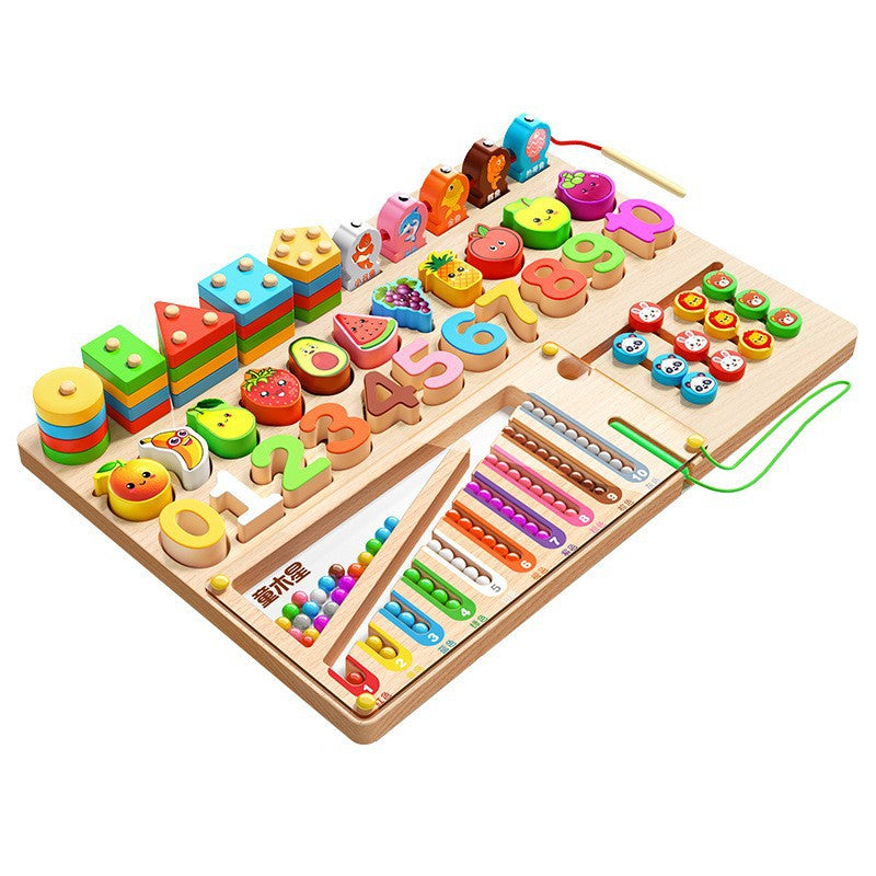 Wooden Geometric Matching Puzzle for Young Children