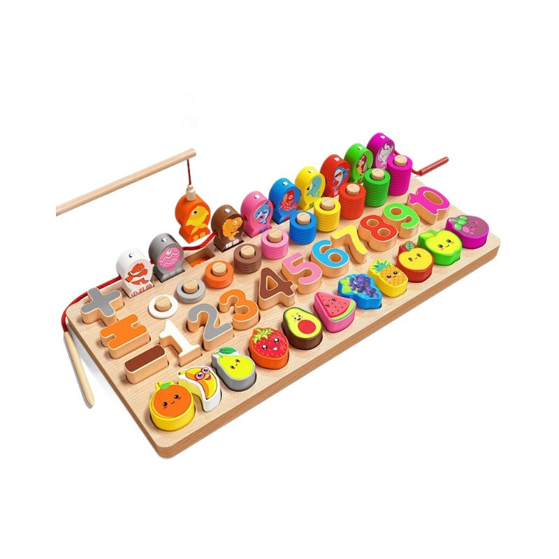Wooden Digital Puzzle Board for Toddlers 1 to 3