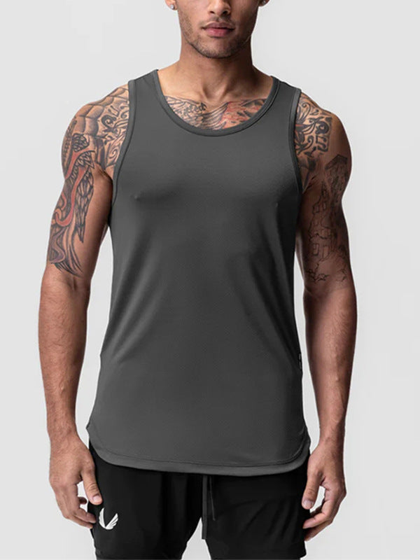 Men's Quick-Dry Sports Vest, American Style Sleeveless T-Shirt