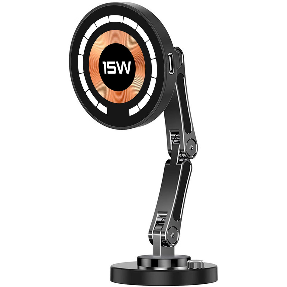 Magnetic Wireless Charging Car Phone Holder for Navigation