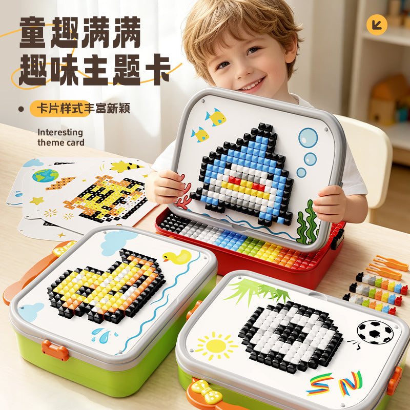 3D Mushroom Nail Puzzle Large Particle Building Toy