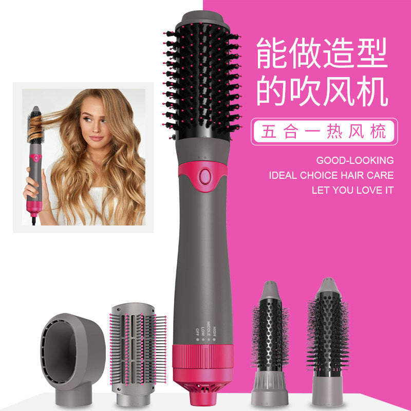 5-in-1 Hot Air Comb Hair Dryer Straightening Styling Tool