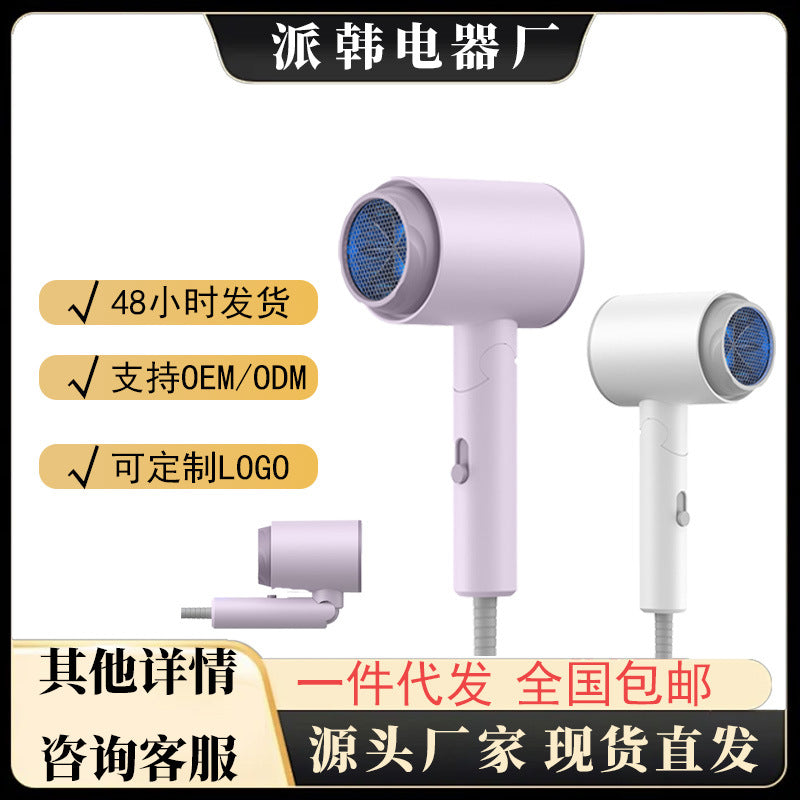 Portable Hair Dryer 750W with Negative Ion and Strong Wind