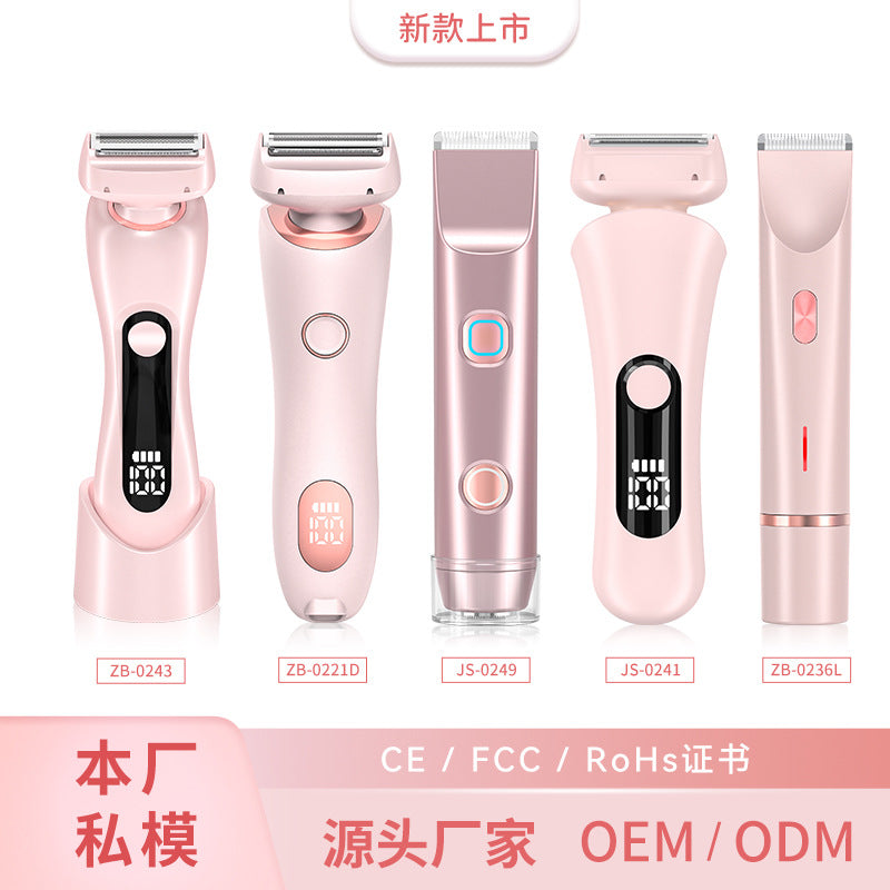 Women's Electric Shaver Double Head Wet Dry Body Hair Remover