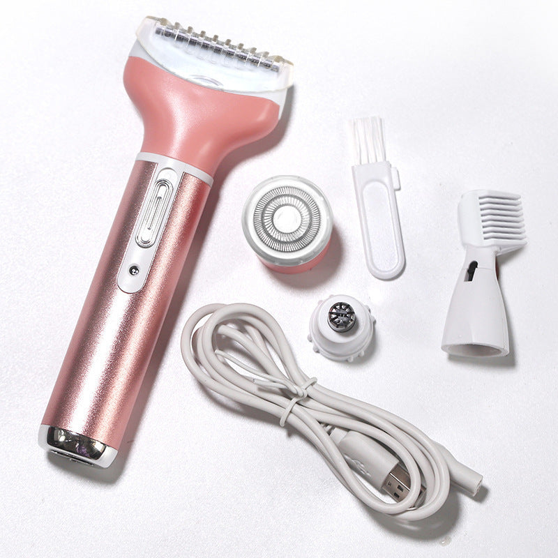 4-in-1 Women's Electric Shaver USB Rechargeable Hair Remover
