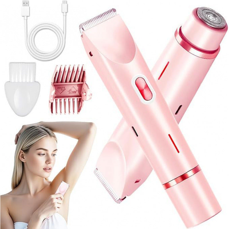 Women's Dual Head Electric Shaver USB Rechargeable Wet Dry