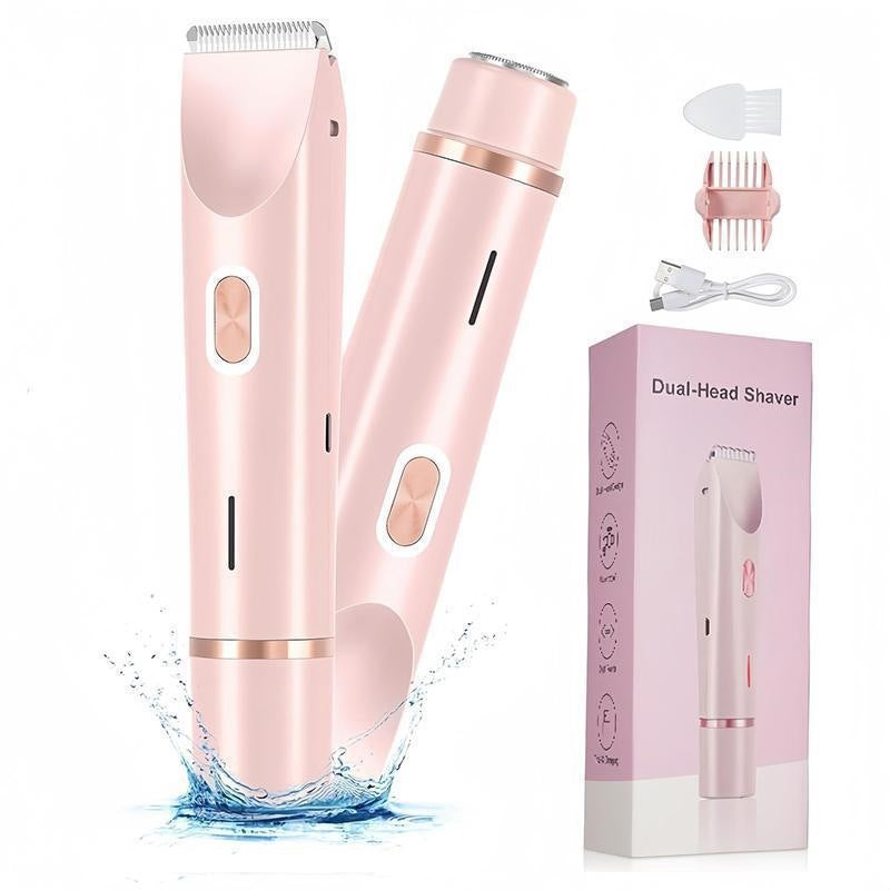 Women's Dual Head Electric Shaver USB Rechargeable Wet Dry