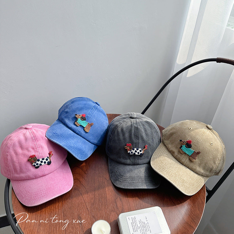 Dachshund Cotton Baseball Cap, Parent-Child Sun Hat