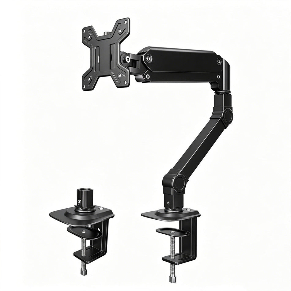 Gas Spring Monitor Arm with Table Clip for 13–32 Inch Screens
