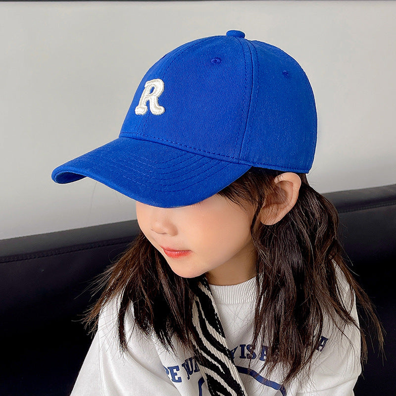 Kids' Letter R Cotton Baseball Cap, Parent-Child