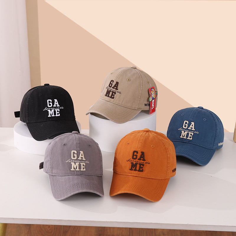 Kids' Cotton Big Brim Sun Protection Baseball Cap