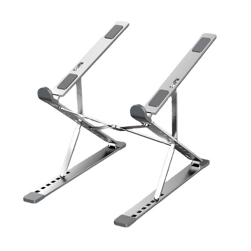 All-Aluminum Dual-Layer Folding Laptop Stand with Cooling Support